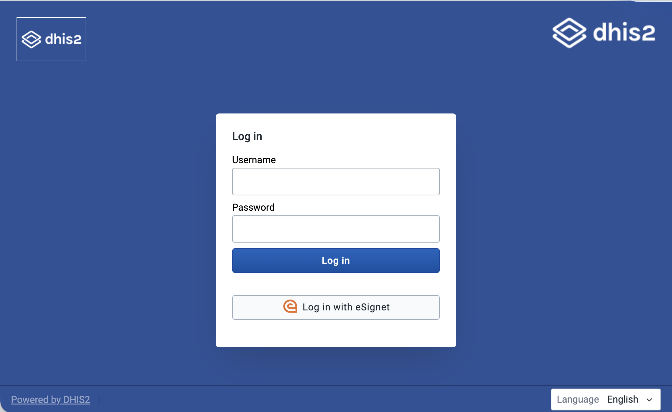 Logging in to DHIS2 with eSignet