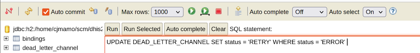 Retry SQL